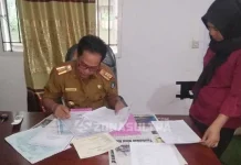 Ini Alasan Disdukcapil Kolut Lambat Lakukan Pelayanan Kepala Dinas disdukcapil Kolut, Salewangan