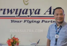 Sriwijaya Air Kendari Siap Tambah Ekstra Flight Jelang Mudik Lebaran Branch Manager Sriwijaya Air Kendari Djajat Djatika