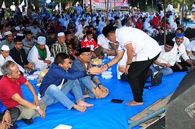 Relawan Berkumpul di Boepinang, Bertekad Menangkan Asrun-Hugua