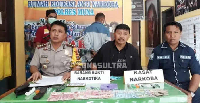 Hendak Transaksi Narkoba, Polisi Amankan Bandar Narkoba di Muna