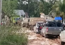 Diguyur Hujan, Jalan Penghubung Sultra-Sulteng Licin dan Berlumpur Diguyur Hujan, Jalan Penghubung Sultra-Sulteng Licin dan Berlumpur