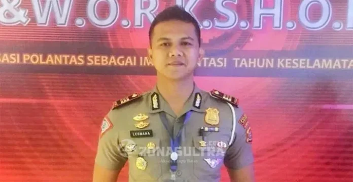 Kasat Lantas Polres Baubau, AKP Lesmana Pramuditya Primanati