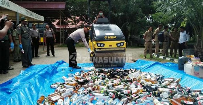 Sambut Ramadhan, Polres Bombana Musnahkan 1,6 Ton Miras, Ilustrasi miras, miras ilustrasi