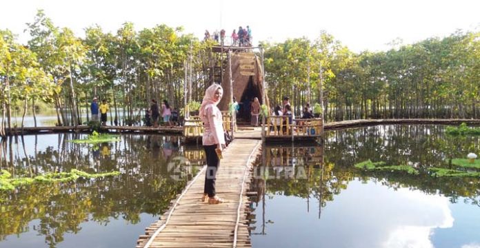 Jembatan Pelangi Danau Gempol, Destinasi Baru di Mubar