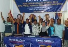 Pleno Bacaleg NasDem Wakatobi, 37 Orang Lolos DCS Pleno Bacaleg NasDem Wakatobi, 37 Orang Lolos DCS