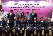 KPU Sultra Resmi Dilantik, Ini Pesan Ketua KPU RI
