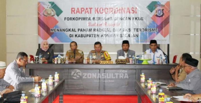 Antisipasi Paham Radikal, Polres dan Pemda Konsel Gelar Rapat Koordinasi