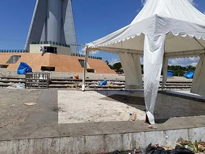 Pasca Halo Sultra 2018, Tumpukan Sampah Berserakan di Kawasan Eks MTQ Kendari