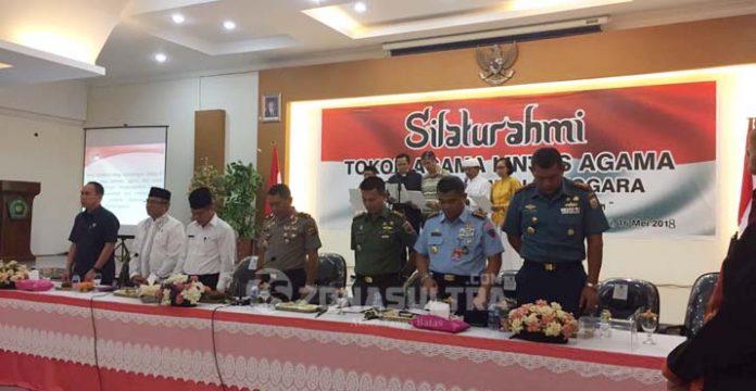 Bersama Tokoh Lintas Agama, Kemenag Sultra Deklarasi Menjaga Keutuhan Kerukunan dan Kedamaian