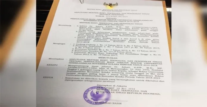 Masa Jabatan Rektor USN Periode 2014-2018 Diperpanjang Satu Bulan