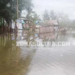 Sungai Meluap, Konut dan Konsel Terendam Banjir Sungai Lasolo Mulai Meluap, Warga Dihimbau Waspada