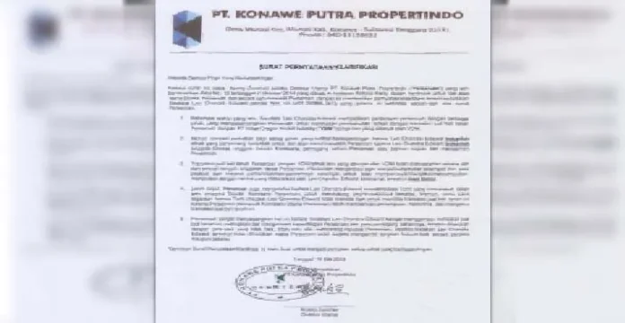 Sudah Jual Tanah ke Virtue, PT KPP Imbau Semua Pihak Tak Terpengaruh Upaya Manipulasi