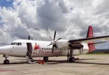 Maskapai TransNusa Stop Penerbangan Makassar – Baubau 1 Juni, TransNusa Leanding di Bandara Saniban Kolaka