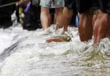 Warga Kampung Salo Siaga Banjir ilustrasi banjir