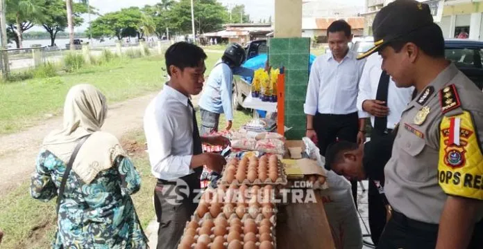 Jelang Lebaran, Polres Muna Gelar Pasar Murah