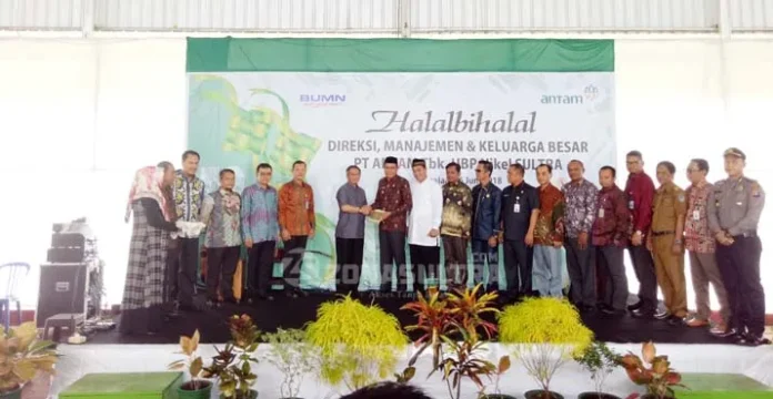 Halalbihalal di Pomalaa, PT Antam Sumbang Seribu Eksemplar Alquran dan Iqra