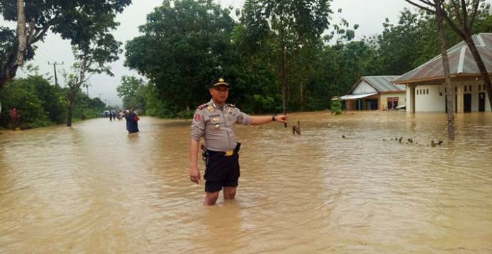 Curah Hujan Tinggi, Delapan Desa di Konsel Terendam Banjir