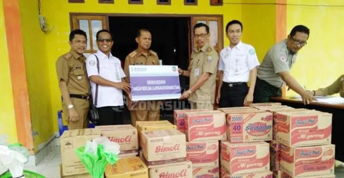 BPJS Kesehatan Cabang Konut Serahkan Bantuan Korban Banjir