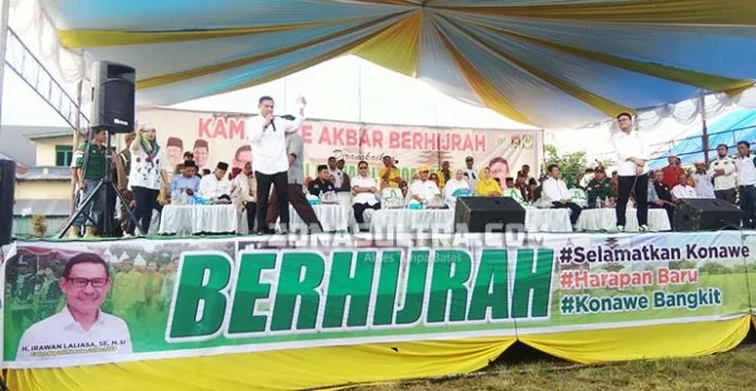 Kampanye Akbar, Berhijrah Janjikan Konawe Lebih Maju