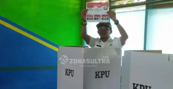 Paslon Aman Unggul di TPS Bupati Bombana