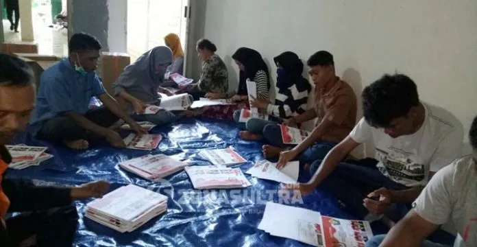 Surat Suara Pilgub Sultra di Buteng, 1.499 Lembar Rusak