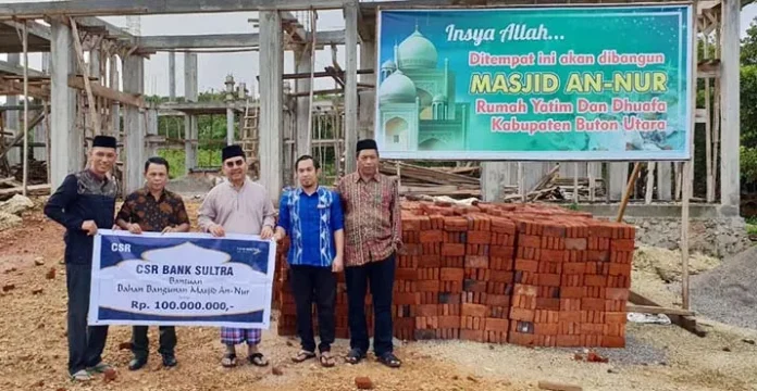 CSR Bank Sultra Bantu Pembangunan Rumah Ibadah