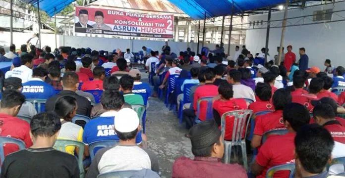 11 Anggota DPRD Kolut Hadiri Show Force Paslon Asrun-Hugua