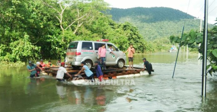 Konut juga Banjir, Akses Darat Menuju Sulteng Lumpuh