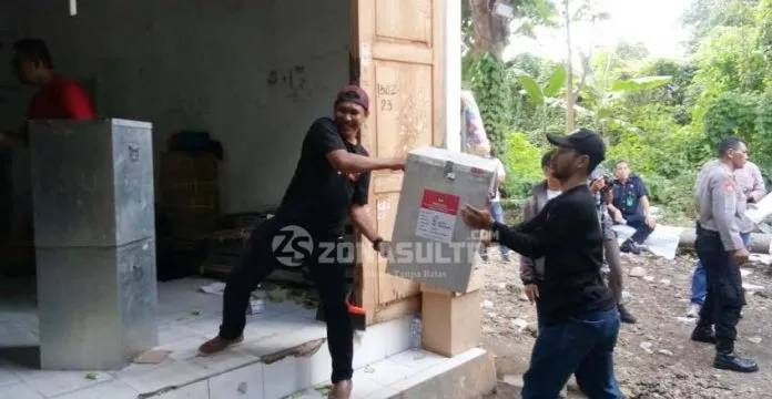 H-1, Logistik Pemilu di Baubau baru di Distribusikan
