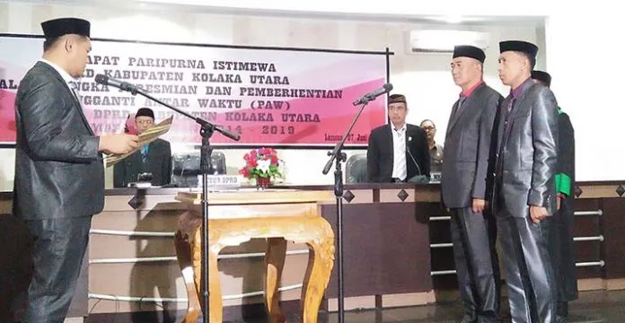 paw_dprd_kolut Dua PAW Anggota DPRD Kolut dari PDIP Resmi Dilantik