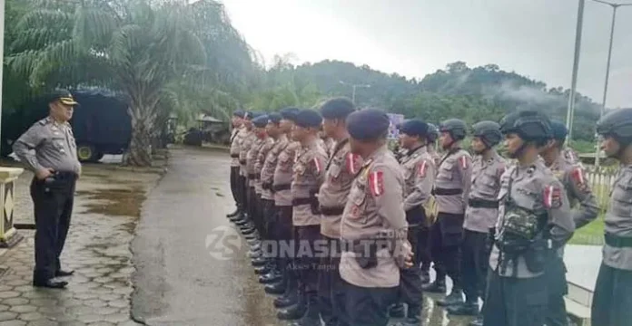 Amankan Pilgub Sultra di Konut, 200 Aparat Siaga