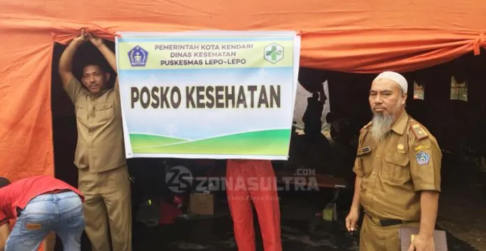 Dinkes Kendari Siagakan Posko Kesehatan di Lokasi Banjir