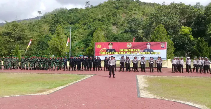 Perayaan HUT Bhayangkara ke 72, Begini Pesan Kapolres Buton