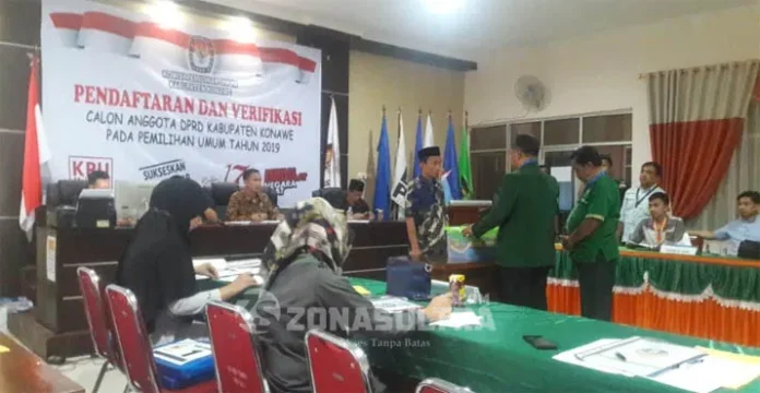 H-1, Baru 2 Parpol di Konawe Daftarkan Bacaleg