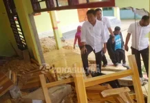 Gedung Sekolah Terkena Longsor Tak Layak Digunakan Gedung Sekolah Terkena Longsor Tak Layak Digunakan