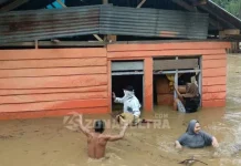 Banjir di Kolaka, 41 Rumah di Sakuli Terendam Banjir di Kolaka, 41 Rumah di Sakuli Terendam
