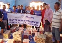 ANTAM UBPN Sultra Salurkan Bantuan untuk Korban Banjir di Sakuli ANTAM UBPN Sultra Salurkan Bantuan untuk Korban Banjir di Sakuli