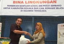 Bulog Sultra Salurkan 500 Paket Sembako Gratis Bulog Sultra Salurkan 500 Paket Sembako Gratis