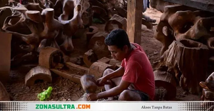 Pengrajin Gembol di Kendari Kesulitan Bahan Baku