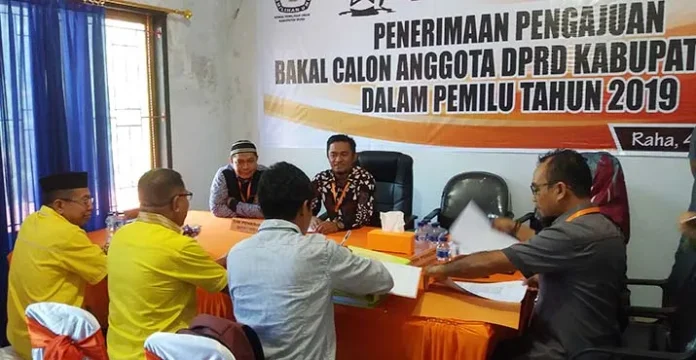 Jadi Pendaftar Pertama di KPU, Golkar Target Tujuh Kursi di DPRD Muna