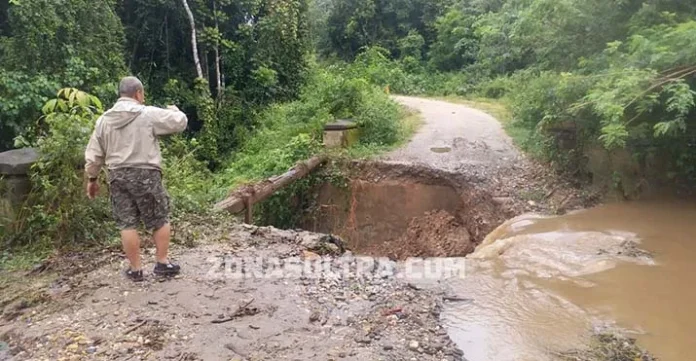jembatan_putus_konawe Jembatan Putus, Wagub Sultra Terpilih Batal Temui Warga Latoma