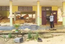 Tertimpa Reruntuhan Tebing, Gedung SMAN 1 Wawonii Rusak Parah Tertimpa Reruntuhan Tebing, Gedung SMAN 1 Wawonii Rusak Parah
