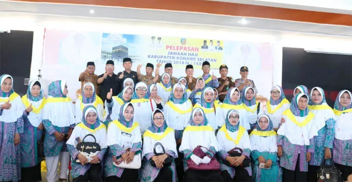 Lepas 85 Jamaah CJH, Ini Pesan Bupati Konsel