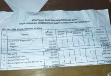 Sejumlah Anggota PPS di Konsel Protes Pemotongan Dana Pembuatan TPS Pilgub Sejumlah Anggota PPS di Konsel Protes Pemotongan Dana Pembuatan TPS Pilgub