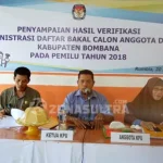 Ini Hasil Verifikasi Sementara Berkas Bacaleg di KPUD Bombana Ini Hasil Verifikasi Sementara Berkas Bacaleg di KPUD Bombana