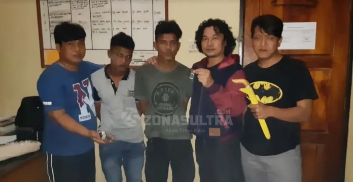 Polres Bombana Amankan Dua Pemuda Pemakai Sabu