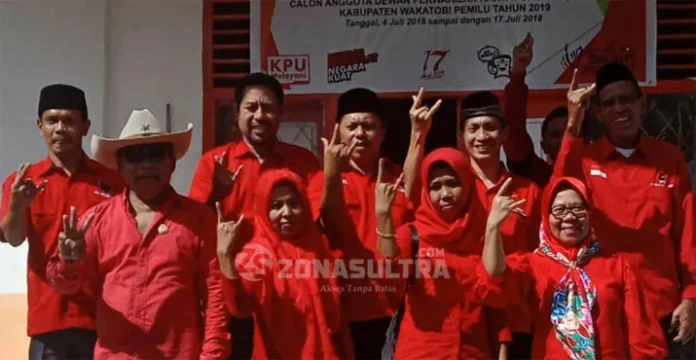 pdip wakatobi Daftarkan 25 Bacalegnya, PDIP Wakatobi Target 8 Kursi