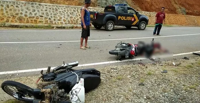 Dua Motor Saling Tabrak di Kolut, Satu Pengendara Tewas di Tempat