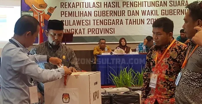 Hasil Pleno KPU Sultra, Ali Mazi - Lukman Raih Suara Terbanyak
