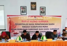 Hasil Pleno KPUD Muna, Ali Mazi-Lukman Unggul Telak Hasil Pleno KPUD Muna, Ali Mazi-Lukman Unggul Telak